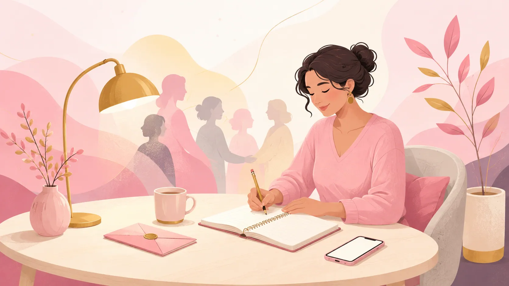 Espacio tranquilo para escribir y conversar con respeto